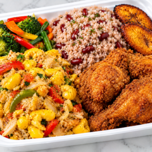 12 ACKEE & SALTFISH + FRIED CHICKEN