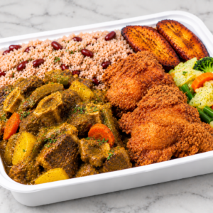 CURRY GOAT & FRIED CHICKEN