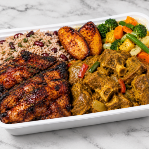 JERK CHICKEN & CURRY GOAT