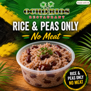 Rice & Peas Only, No Meat